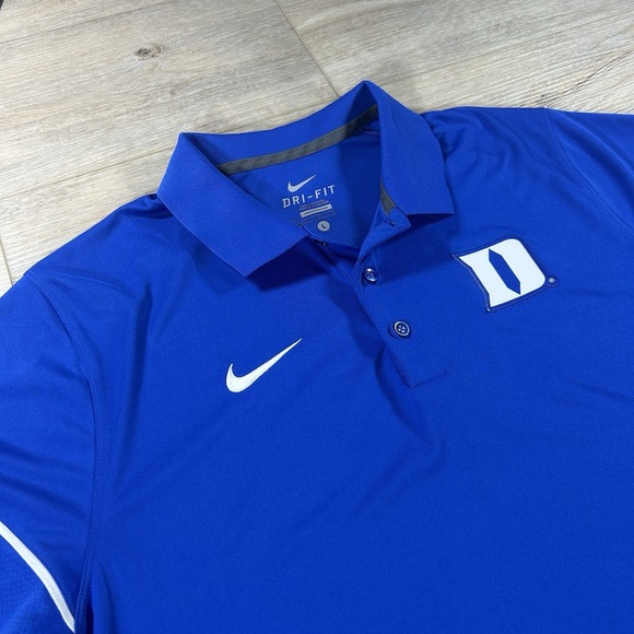Nike Dri-Fit‎ Men's Large Duke Blue Devils Performance Golf Polo Shirt - Picture 4 of 12